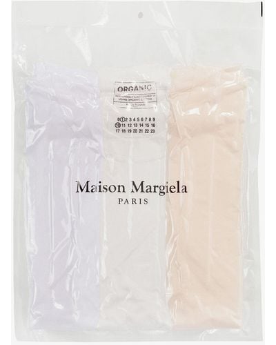 Maison Margiela Crew Neck Short Sleeve T-shirts - White