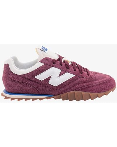 New Balance Leather Lace-up Trainers - Purple