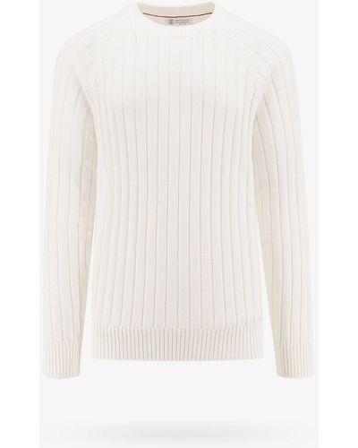 Brunello Cucinelli Sweater - White
