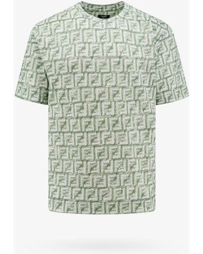 Fendi T-shirt girocollo FF - Verde