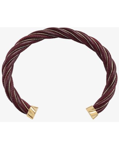 Bottega Veneta Leather Bracelets - Brown