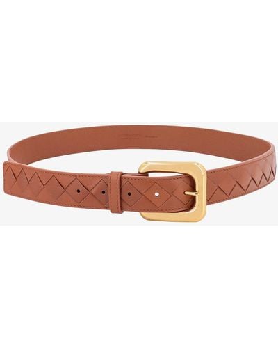 Bottega Veneta Leather Belts - Brown