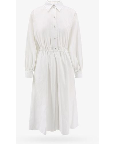 Gucci Oxford Cotton Dress - White