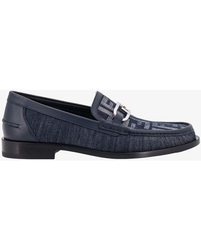 Fendi Leather Loafers - Blue