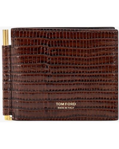 Tom Ford Porta carte di credito - Marrone