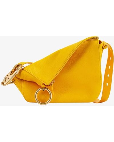 Burberry Tasche Zip-up Leather Shoulder Bag - Yellow
