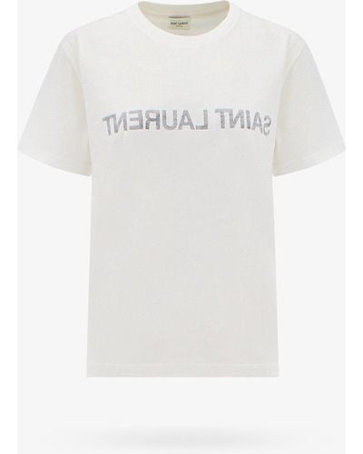 Saint Laurent T-shirts And Polos - White