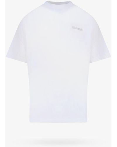 Marcelo Burlon Crew Neck Short Sleeve Printed T-shirts - White