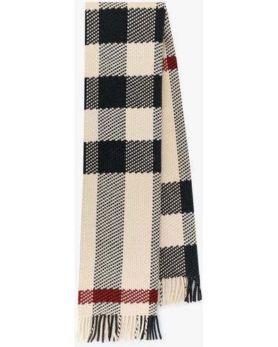 Burberry Wool Scarf - Natural