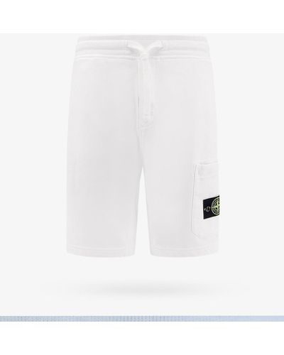 Stone Island Bermuda Shorts - White