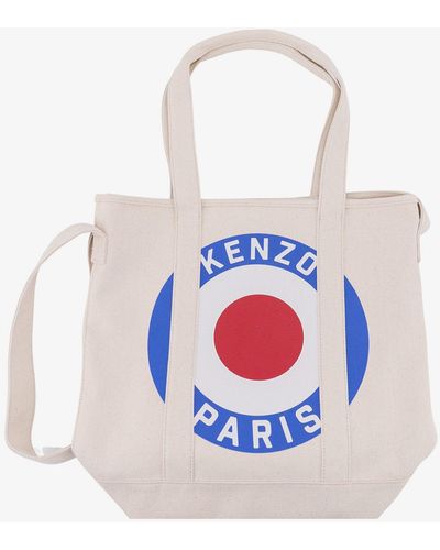 KENZO Cotton Shoulder Bags - White