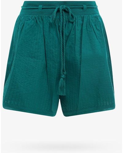 Ulla Johnson Cotton Closure With Zip Shorts - Green