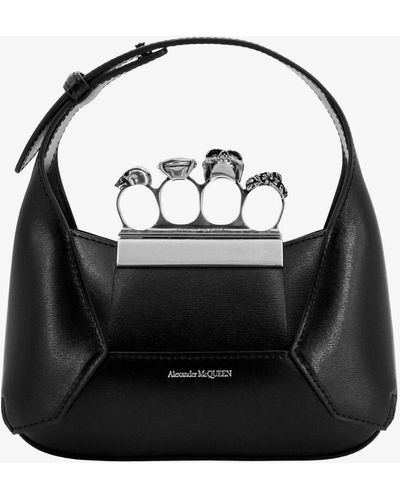 Alexander McQueen Jeweled Handbag - Black