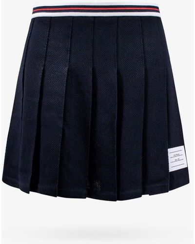 Thom Browne Cotton Unlined Skirts - Blue