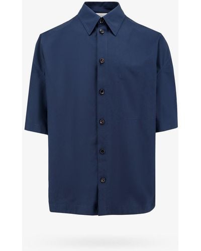 Bottega Veneta Oversized Short-Sleeved Shirt - Blue