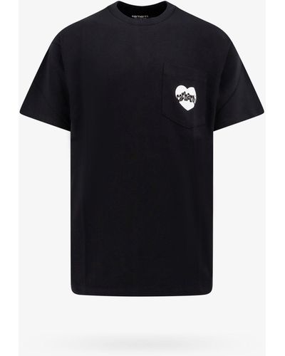 Carhartt Cotton T-Shirt With Frontal Amour Logo - Black