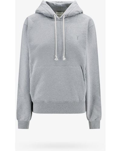 Saint Laurent Hooded Sweatshirt - Gray
