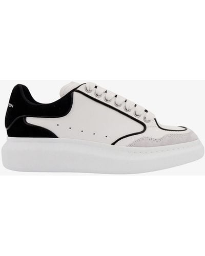 Alexander McQueen Larry Paneled Leather Sneakers - Men's - Calf Leather/rubber/fabric - White