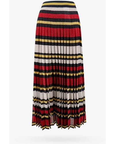 Gucci Lined Skirts - Red