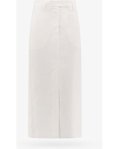 Brunello Cucinelli Skirt - White