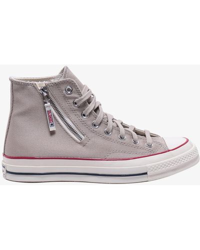 Converse Zip Closure Stitched Profile Lace-up Trainers - Pink