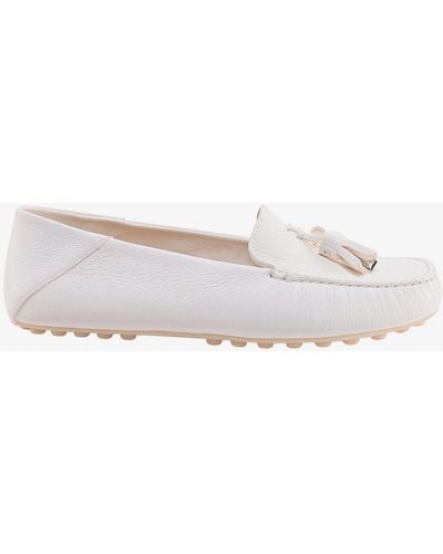 Loro Piana Leather Loafers - White