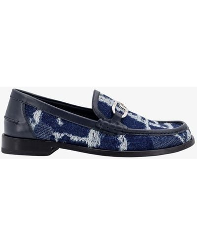 Fendi Denim 'loafers' Shoes, - Blue