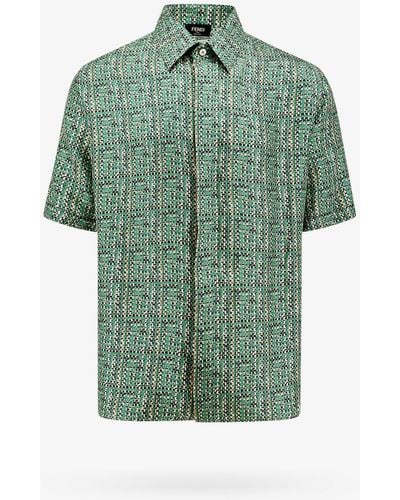 Fendi Silk Shirt, - Green