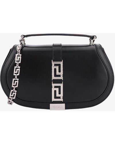 Versace Greca Goddess Crossbody Bag - Black
