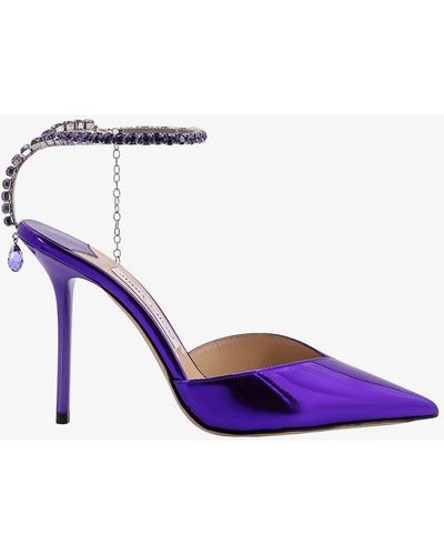 Jimmy Choo Saeda 100 Pumps - Purple