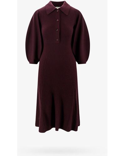 Robe Chloé Taille 38 En Coton à Carreaux Beige/gris - Style Tunique Décontracté, Neuf Jamais Porté