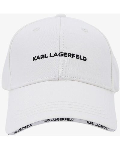 Karl Lagerfeld Cappello con visiera - Bianco