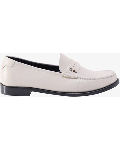Saint Laurent Flat Shoes - White