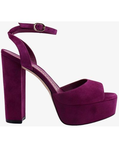 Stuart Weitzman Leather Sandals - Purple
