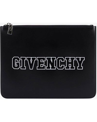 Givenchy Leather Clutches - Black
