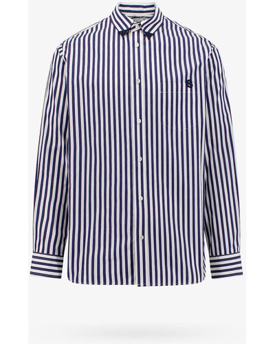 Sacai Long Sleeves Cotton Closure With Buttons Shirts - Purple