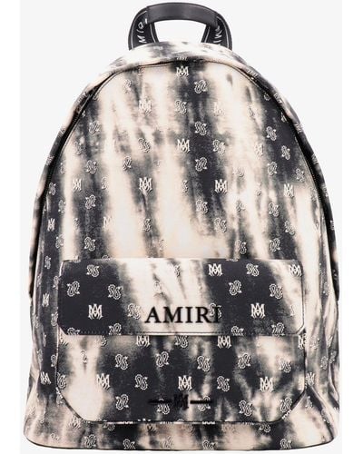 Amiri Closure With Zip Backpacks - Natural