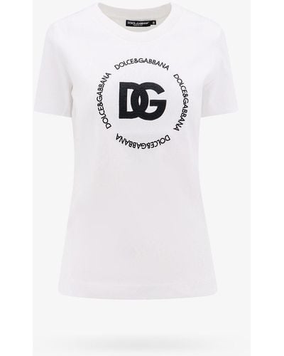 Dolce & Gabbana T-Shirt With Embroidery - White