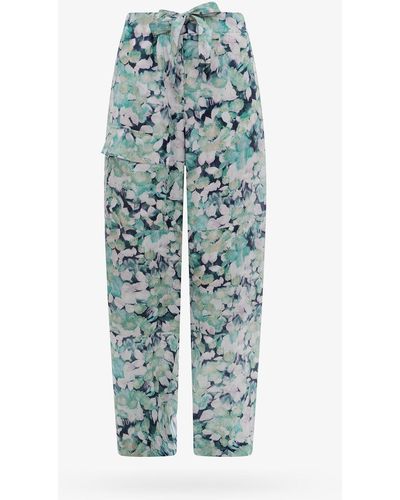 Dries Van Noten Closure With Zip Trousers - Blue