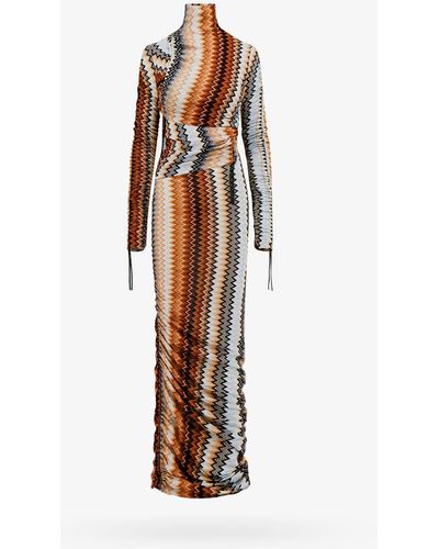 Missoni Asymmetric Zigzag-woven Gown - Multicolour