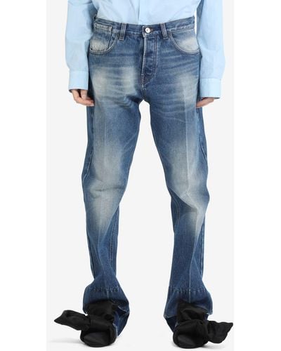 N°21 Elongated Straight-leg Jeans - Blue