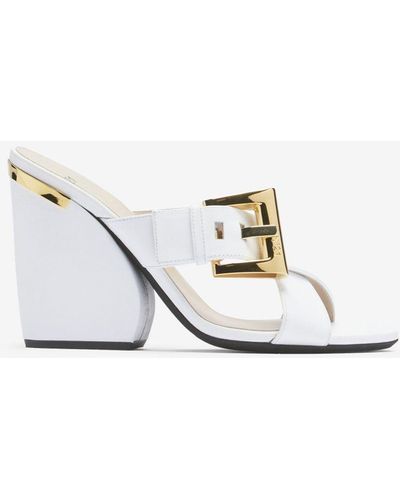 N°21 Leather Sandals - White