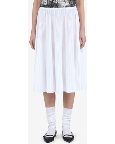 N°21 Pleated Skirt - White