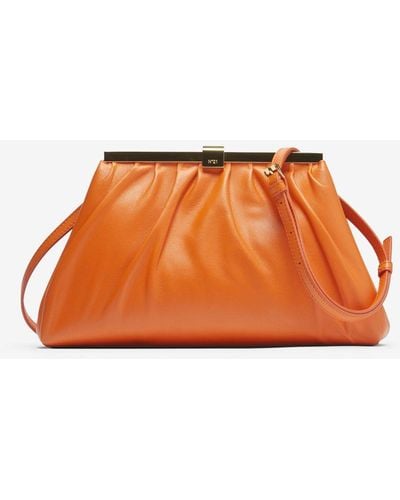 N°21 Puffy Jeanne Leather Shoulder Bag - Orange