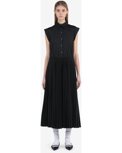 N°21 Pleated Shirt Dress - Black