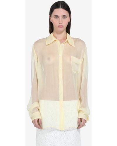 N°21 Sheer Silk Shirt - White