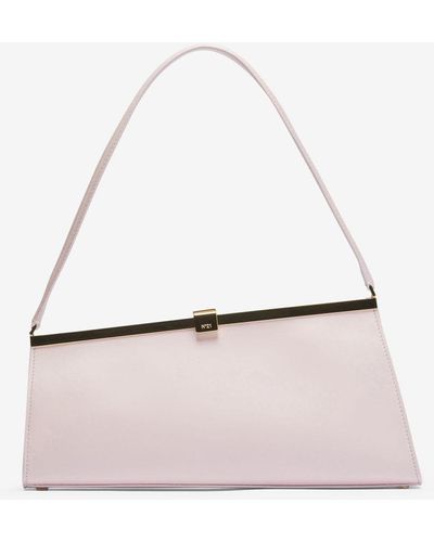 N°21 Jeanne Leather Shoulder Bag - White