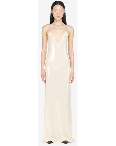 N°21 Sequin Maxi Dress - White