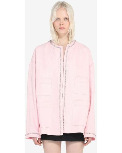 N°21 Crystal-embellished Jacket - Pink