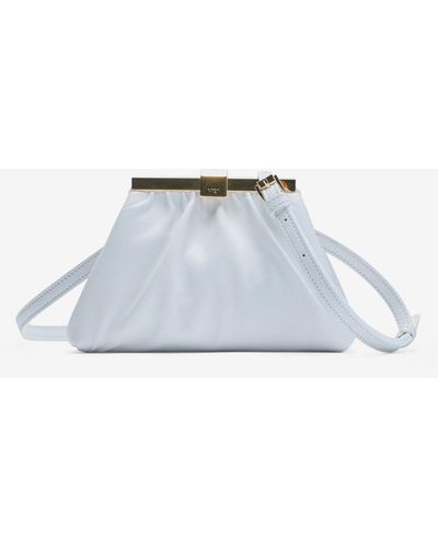 N°21 Mini Puffy Jeanne Leather Shoulder Bag - White
